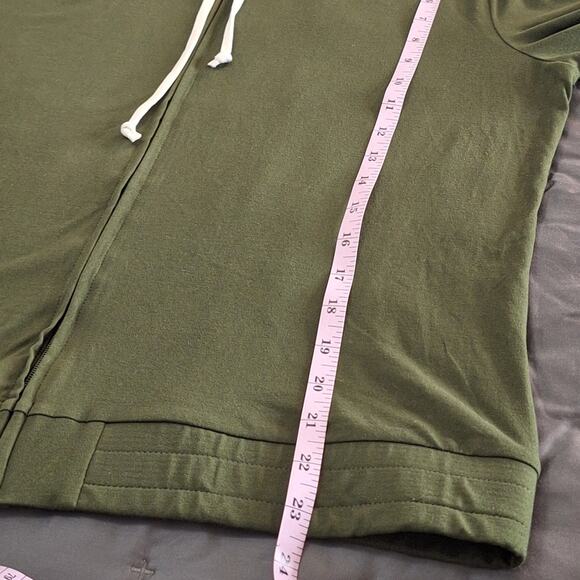 Feathers Jacket Women's 1X Lightweight Hoodie Full Zip Athleisure Activewear - Picture 5 of 7